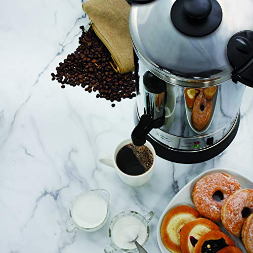 Nesco 30 Cup Coffee Urn - Stainless Steel Commercial Beverage Dispenser