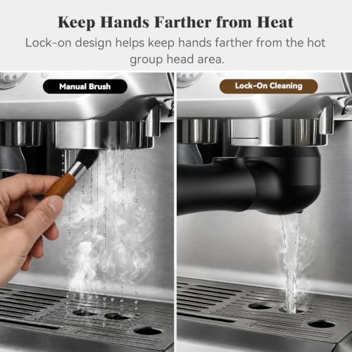 Electric Espresso Group Head Cleaning Brush for 54mm Breville & Sage Machines - Cordless Rechargeable