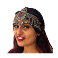 Duel On Jewel Afghan Tribal Headpiece for Women - Festival & Cultural Costume Accessory