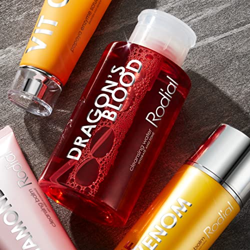 Rodial Dragon’s Blood Micellar Cleansing Water 3.5 Fl Oz - Hydrating No-Rinse Face & Eye Cleanser with Hyaluronic Acid & Rose Water