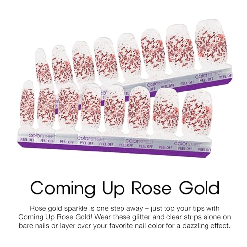 Color Street Coming Up Rose Gold Nail Strips