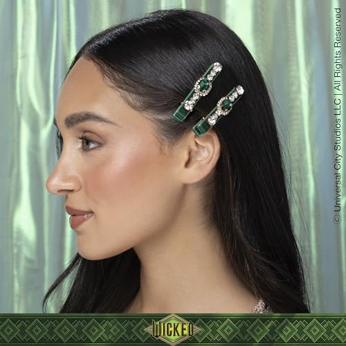 Wicked Emerald City Rhinestone Salon Clips - hair clips - hair clips for women - gifts for her - hair accessories -Scunci by Conair - 2PK