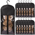 12PCS Wig Storage Hanger for Wigs & Accessories - Black, 23.5 Inch