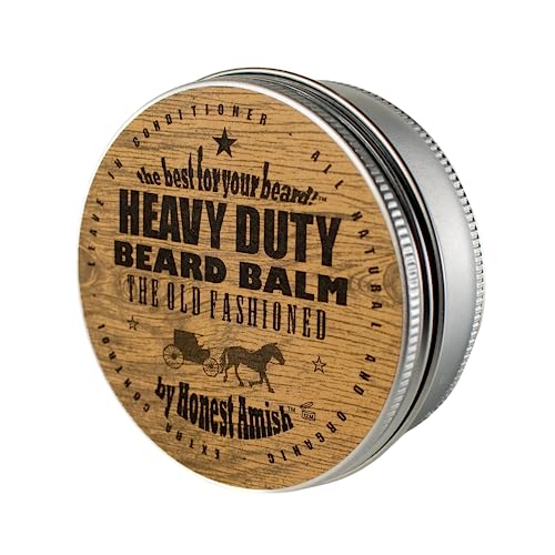 Honest Amish Heavy Duty Beard Balm 4 Oz with Organic Shea Butter - Pack of 1