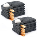Antimbee 12-Pack Soap Pouch, Soap Exfoliating Bag, Body Scrubbers for Shower Soap Saver, Gray Mesh Bar Soap Sock for Senstive and Rough Skin