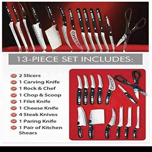 Professional Chef Knife Set - 13-Piece Stainless Steel Kitchen Cutlery Collection