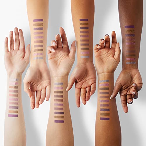 Mauve Eyeshadow Stick Set - Shimmer & Neutral Brown Metallic Cream Makeup, Waterproof, Smudge-Proof, 10PCS with Brush