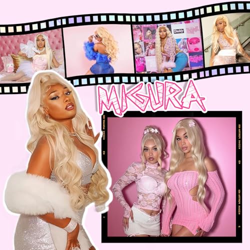 Blonde Lace Front Wig Human Hair 24 Inch Body Wave 613 Wig - Natural Look Variation