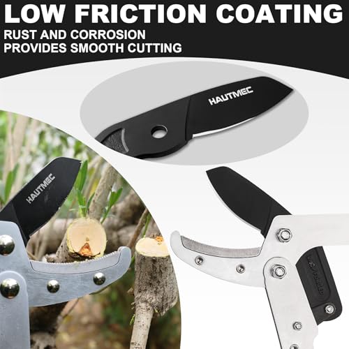 HAUTMEC Replacement Blade for Telescopic Anvil Loppers HT0149, CR-V Steel, Low-Friction Teflon Coating, HT0460