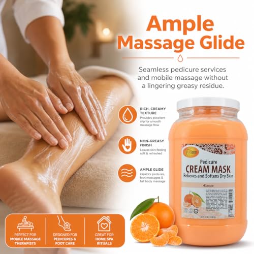 SPA REDI Deep Hydrating Foot & Body Cream Mask 128oz - Nourishing Moisturizer