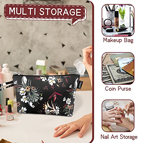 Gloppie Makeup Bag Travel Cosmetic Bag Portable Toiletry Bag Dual Zipper Makeup Case for Women Waterproof Makeup Box Pouch