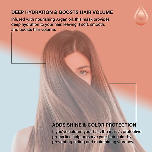 Deep Conditioning Hair Mask with Argan Oil for Dry & Damaged Hair - 18.6 Oz