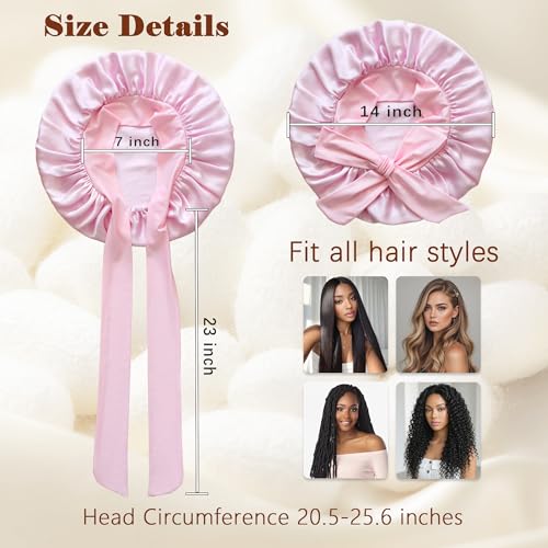 Mulberry Silk Sleep Bonnet Set D - Women’s Luxury Hair Protection