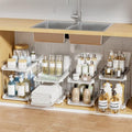 White 4-Pack Multi-Purpose Under Sink & Pantry Organizer with Pull-Out Drawers