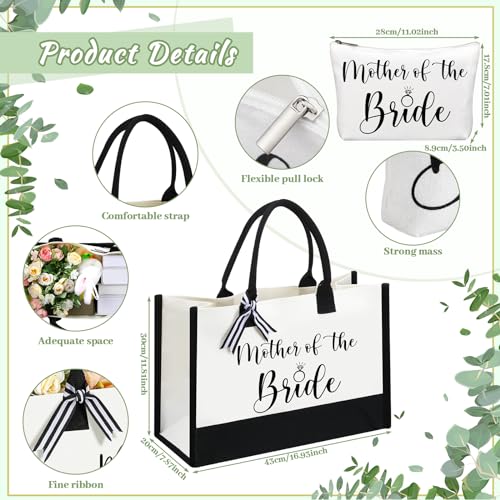 Mother of the Bride Gift Set - Tote Bag, Makeup Bag, Tumbler & Ring Tray - FoldTier