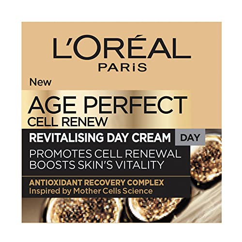 L'Oréal Age Perfect Cell Renew Revitalising Day Cream - 50ml, Anti-Wrinkle & Firming Moisturizer