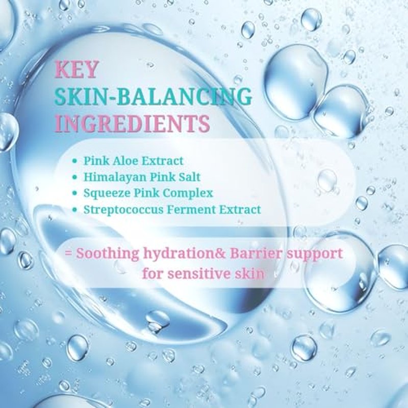 Hydrating Pink Aloe Gel Cleanser, Low pH Daily Face Wash with Probiotic Ferment & Hyaluronic Acid to Nourish Skin, Non-Stripping Foaming Korean Cleanser, 5.07 fl oz