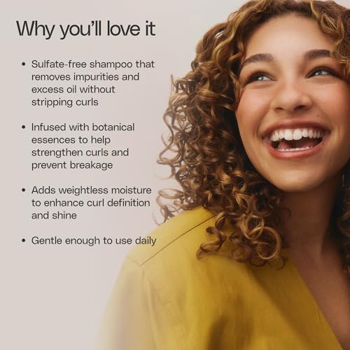 Moisturizing Shampoo for Curly Hair - Sulfate-Free, 12 Fl Oz - Enhances Definition & Prevents Breakage