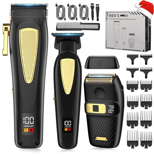 Cordless Hair Clippers for Men - Professional Grooming Set Black 949
