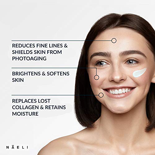 Face Moisturizer with SPF 30 - Anti-Aging Collagen & Peptide Cream, 3.4 oz - Lightweight Hydrating Sunscreen for All Skin Types