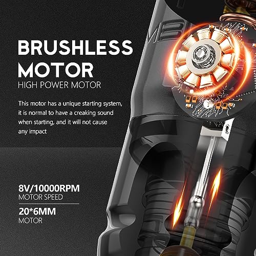Ambition Lutin Rotary Tattoo Machine Pen - Gold Brushless Motor Professional