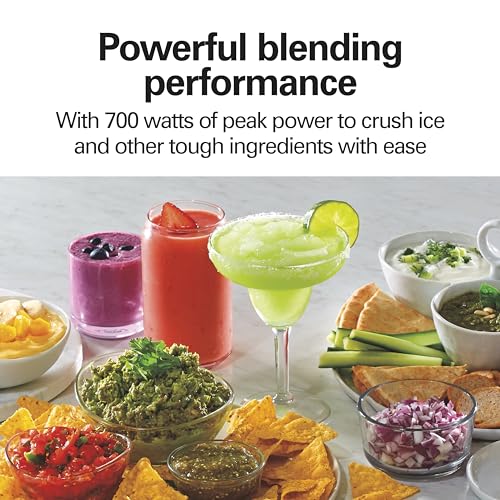 Hamilton Beach Power Elite Blender & Food Chopper Set - Black, 40 Oz Glass Jar
