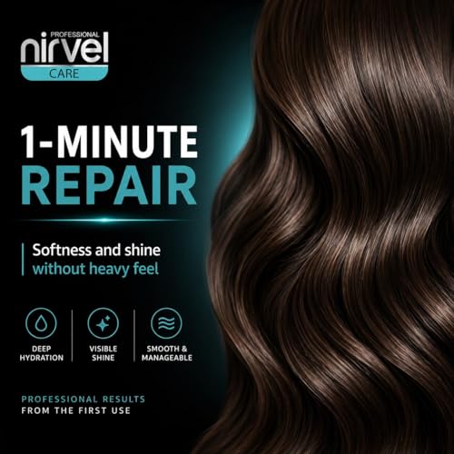 Nirvel Xpress Mask – 1 Minute Hydrating Hair Mask for All Hair Types, Lightweight Treatment