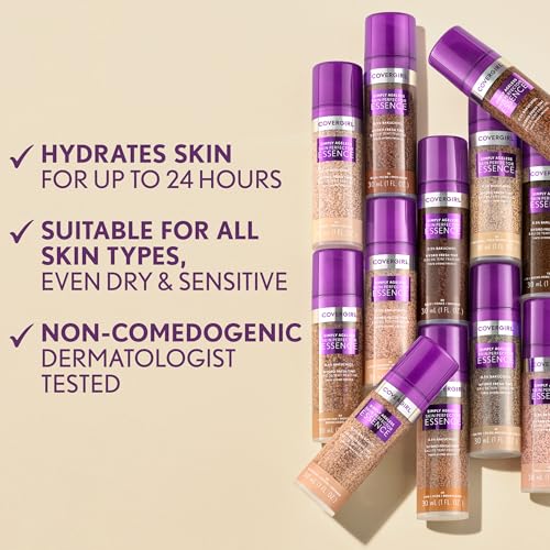 Covergirl Simply Ageless Skin Perfector Essence Foundation 25 Light-Neutral 1 oz - Tinted Hydrating Serum Hybrid
