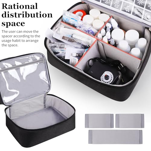 Tattoo Kit Organizer Case - Portable Carry Bag for Ink, Stencil Printer & Equipment