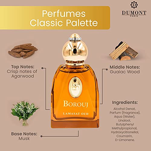 Dumont Borouj Lamasat Oud Unisex Perfume 85ml Amber & Woody Variant