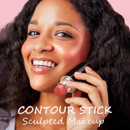 3 Pack Contour Stick Set, Face Shaping & Contouring Stick with Highlighter Blush Bronzer for Sculpt the Cheeks Nose Jawline, Blendable Long Lasting Makeup Stick Trio for Older Women (#2 NEUTRAL)