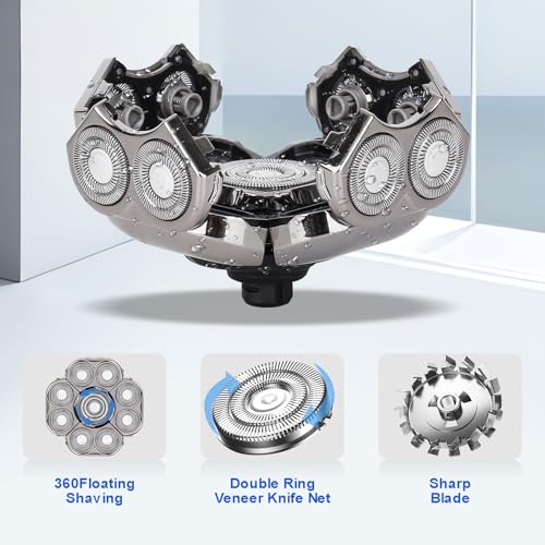 9D Electric Razor Replacement Heads for Men - 2 Pack S9D Variation