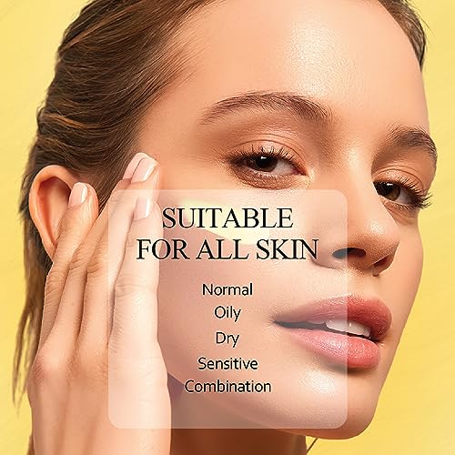 SHVYOG Vitamin C Face Moisturizer, Turmeric Face Cream, Anti-aging Hydration Skin Firming & Brightening Cream for Dark Spots, Wrinkles, Uneven Skin Tone, Vitamin C Lotion for Instant Glow, 1.76 OZ
