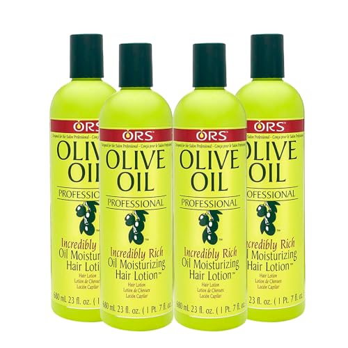 ORS Olive Oil Professional Incredibly Rich Oil Moisturizing Hair Lotion 23 Ounce (Pack of 4)