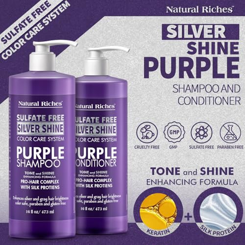 Silver Shine Purple Shampoo & Conditioner Set 16 Fl Oz - Variation of THIS listing