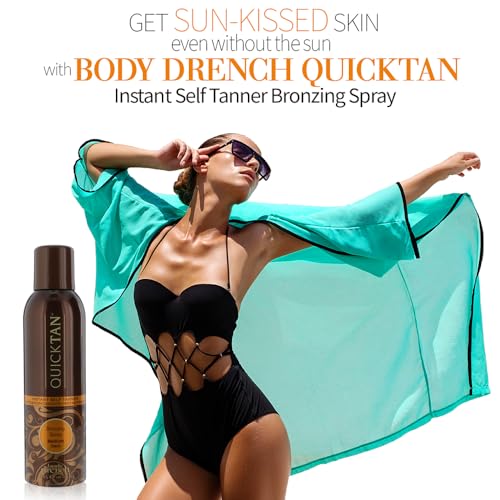 Body Drench Instant Self Tanner Spray - Medium Dark 6oz Pack of 2