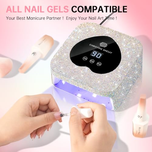CHRISTINE SHELLY UV Gel Nail Lamp B-ab Diamond 48W Compact Plug-in Mini