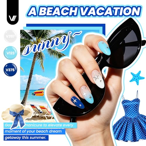72Pcs Gel Nail Polish Set with Tools - 55 Colors & Manicure Kit - All Seasons