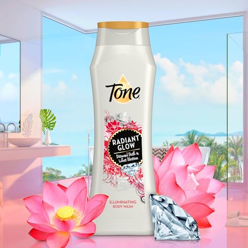 Tone Radiant Glow Body Wash with Diamond Dust & Lotus Blossom - 16 Fl Oz, 6-Pack