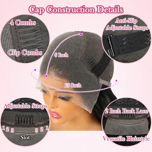 Body Wave Bob Wig Human Hair 13x6 Lace Front 14 Inch Natural Black