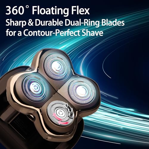 3 Pack Gold Pro Replacement Blades for Skulls Head Shavers - Compatible with Pit Bulls Series