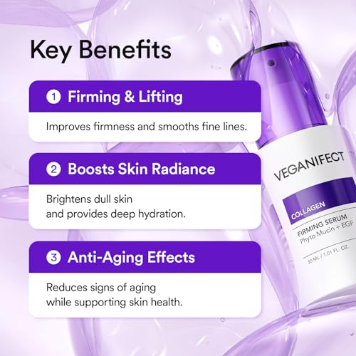 Vegan Collagen Serum with Phyto Mucin & Peptides for Skin Elasticity