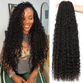 Boho Faux Locs Crochet Hair 30 Inch - 8 Pack Goddess Locs for Black Women, Variation of 1B