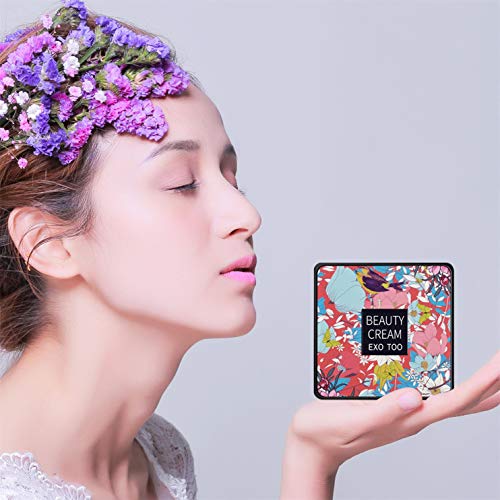 Mushroom Head Air Cushion CC Cream Foundation, Moisturizing BB Cream, Long Lasting Matte Concealer with Mushroom Head Sponges