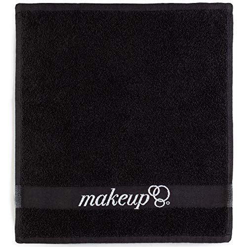 Black Reusable Makeup Remover Cloths - Set of 6 13x13 Inch Facial Towels