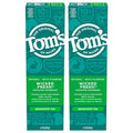 Natural Fluoride Toothpaste with Spearmint - Long Lasting Fresh Breath, 4.7 oz Pack of 2