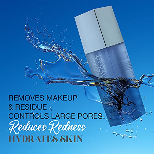 Bellapierre Precious Sapphires Diamond-Infused Pore Refining Tonique | All Natural Toner Gently Removes Makeup & Residue | Chamomile, Honey, & Cucumber Extracts for Soothing Refreshment - 150ml