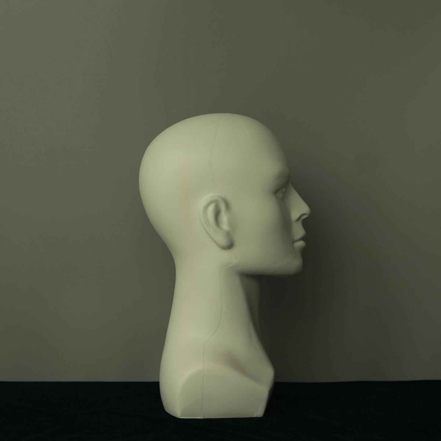 KimRuima Male Mannequin Head for Wigs Hats Sunglasses (White, 1PCS)