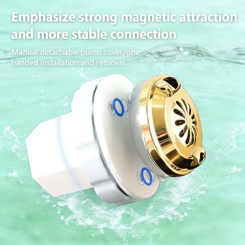 Pipeless Magnetic Jet Head predicure jet Replacement for Pedicure SPA Chair & Tubs - Fit with Foot massage parlor, hair salon, massage parlor, therapy parlor-GOLD(4 pin)
