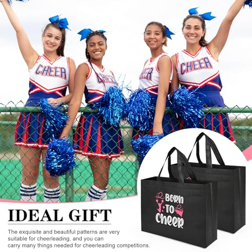 Olgaa Black Cheerleader Gift Set - 24 Cheer Bags & 24 Keychains for Sports Events